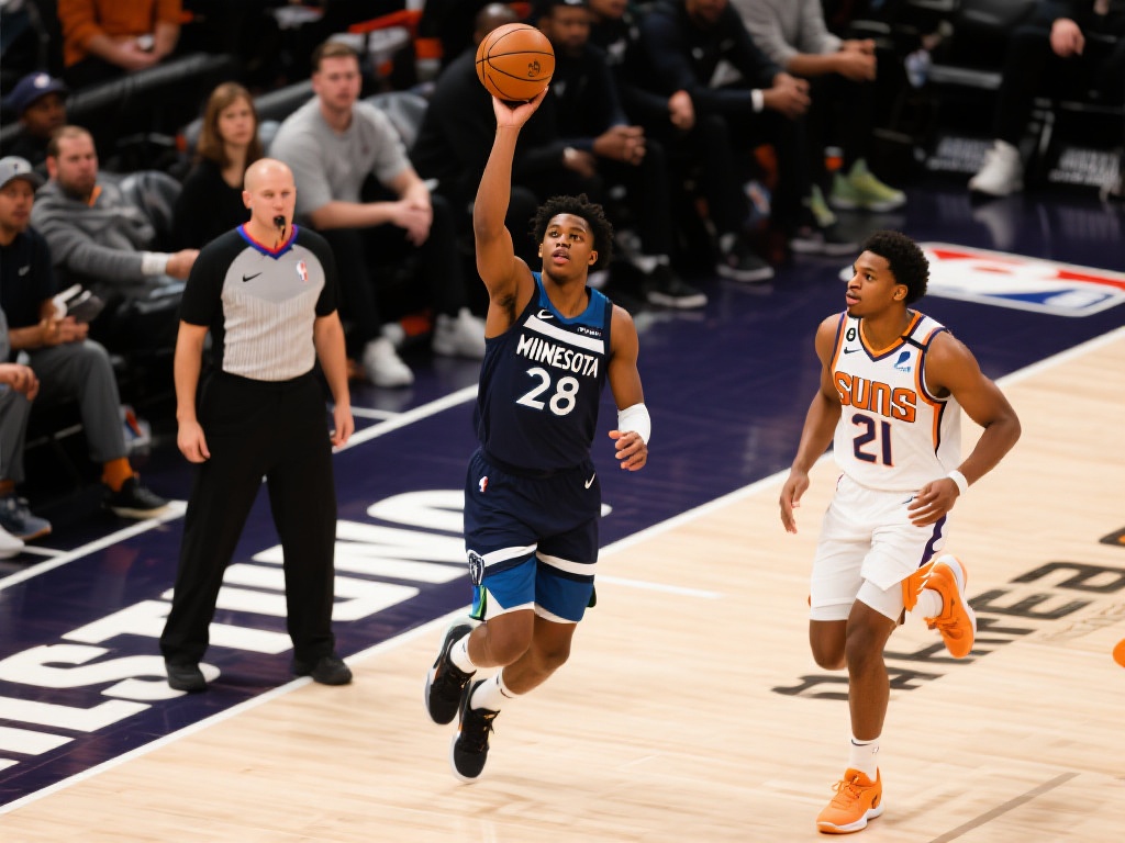 据统计，爱德华兹全场砍下28分、6个篮板