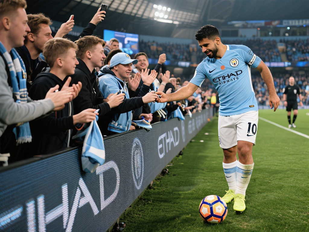 虽然已经退役，但阿圭罗在比赛中依然展现了